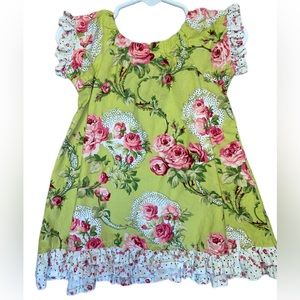 Right Bank Babies 6-12 Months Summer Dress short Sleeve Floral
